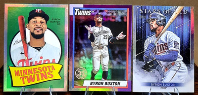 Byron Buxton 3 Card Lot-2022 Topps#SMLB-12/2023 Topps#69T-33/2025 Topps#U90-24