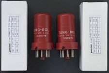 Tung-Sol 5693 Red Metal Tube Matched Pair Tested Vintage Used Vacuum Tubes