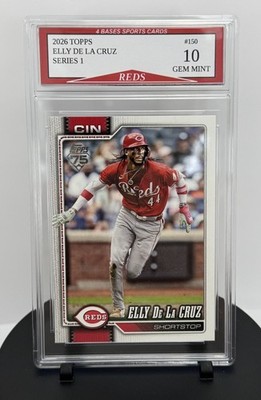 2026 Topps Elly De La Cruz Cincinnati Reds Card #150 Gem Mint 10