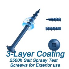 Decking Screw Wood Screws Square Drive Head Self Tapping Screws No.8