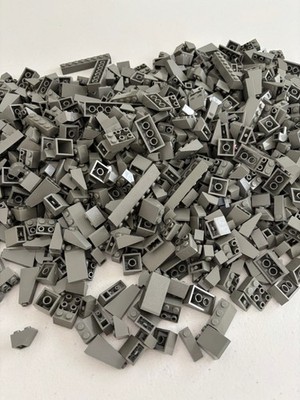 SHIPS FREE! LEGO Lot (100) OLD DARK GRAY SLOPE Pieces Variety 3040 3039 3684