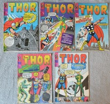 5x Williams Marvel Comic Heft Gb 1974-76 Der mächtige THOR 5 Stück ab Nr. 4