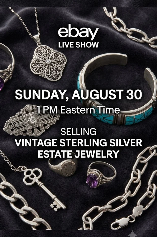 STERLING SILVER ESTATE JEWELRY! Live Vintage 925 with Sam & Alexis