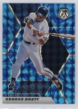2021 Panini Mosaic Reactive Blue Mosaic Prizm George Brett #167 HOF bn5