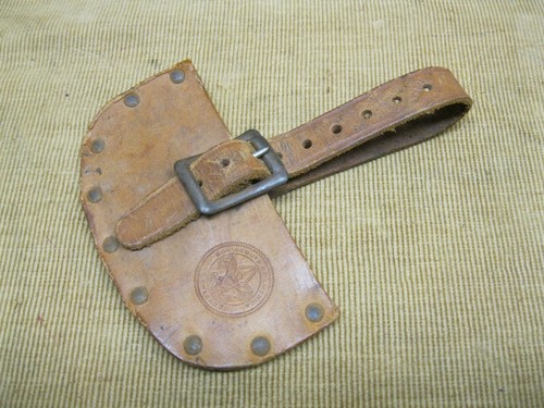 Vintage Boy Scouts of America BSA Leather Axe Sheath Cover for Plumb Axe ?