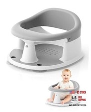 Baby Bath Seat for Babies 6 Months Up, Bath Seats for Babies Sitting Up, Grey