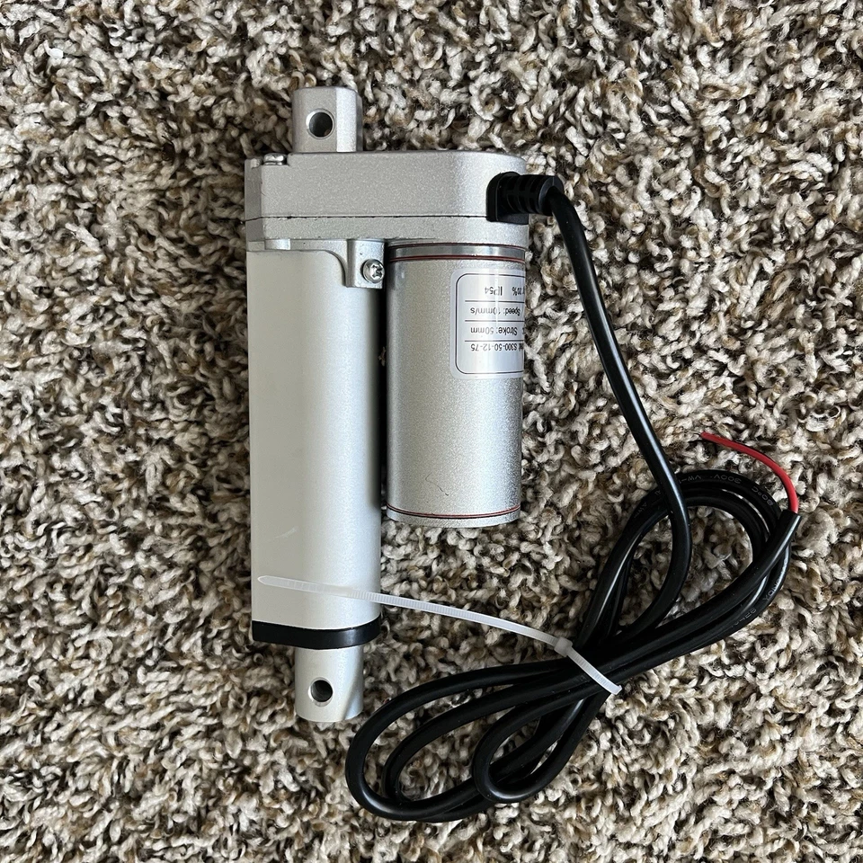 SOViK 12V DC 2 inch Stroke Linear Actuator Heavy Duty 750N 165lbs Maximum Lift - Image 2 of 4