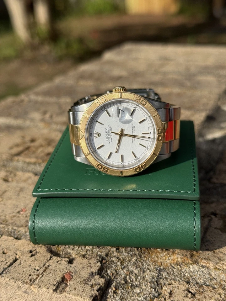 2001 Rolex Datejust 36 18k Gold/Steel 2-Tone Turn-O-Graph Ref. 16263 Thunderbird - Image 2 of 4