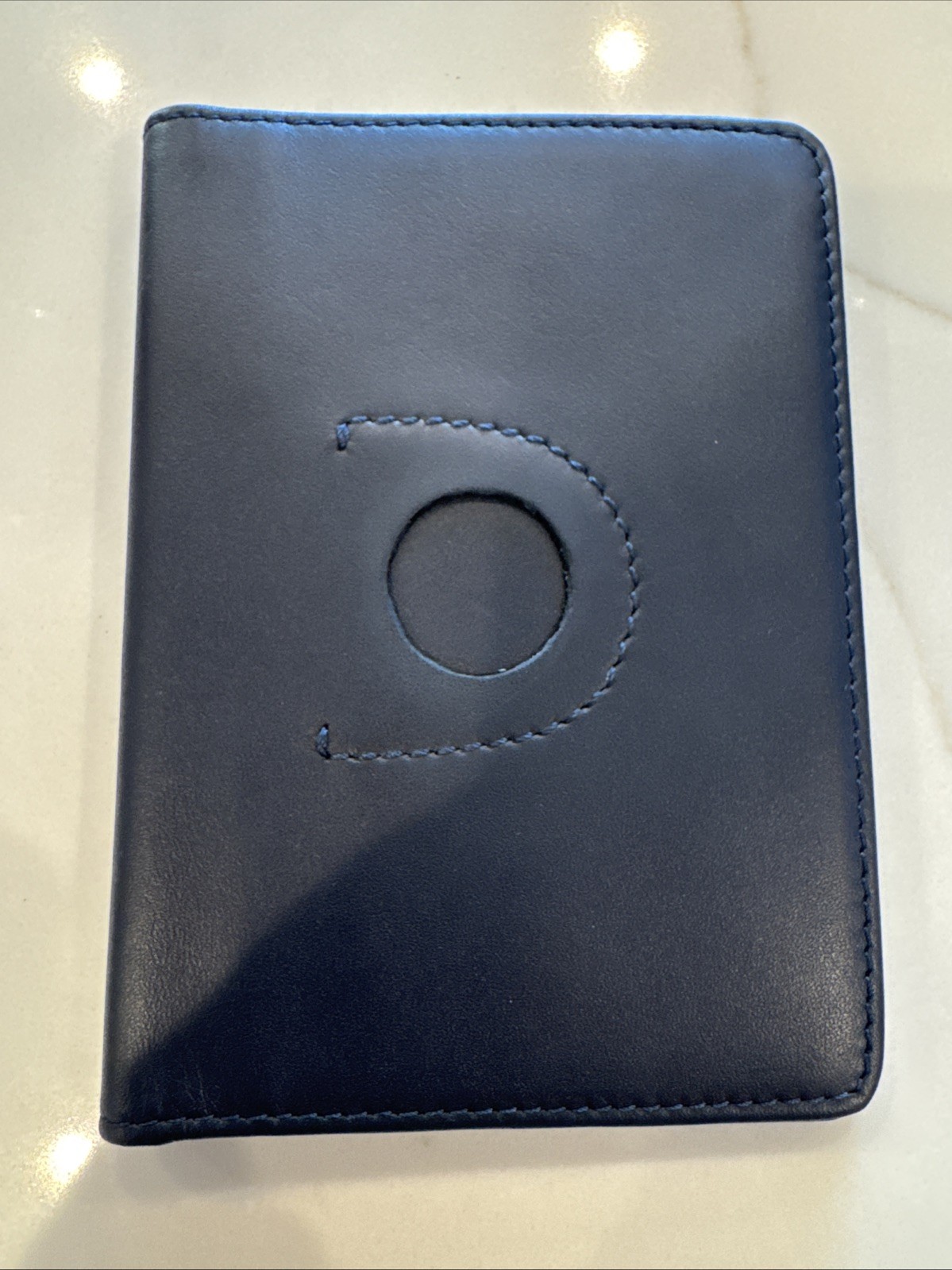 Royce Leather Passport/Travel Document  Cover. Black. Air Ta