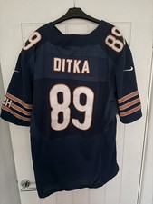 Chicago Bears Mike Ditka #89 Nike Men's Navy Official NFL Game Jersey Size 52 XL