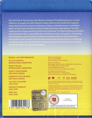 The Rolling Stones - Ole! Ole! Ole! BLU-RAY (2017) NEW SEALED Live Rock Tour - Imagen 5 de 24