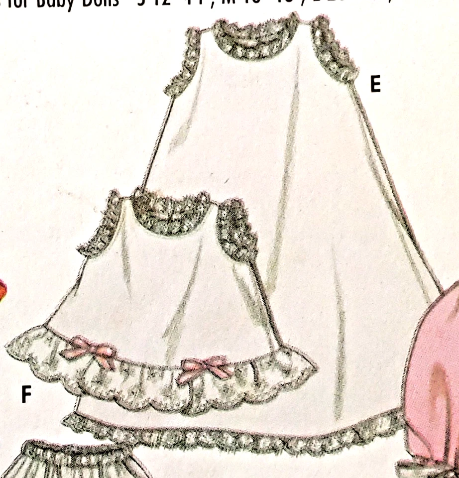 Simplicity ~ PATTERN #5215 BABY DOLL CLOTHING Sizes 12" to 22" - 6 Styles - NEW - Image 3 of 4