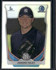 2014 Bowman Draft #CDP128 Jordan Foley Chrome Refractors