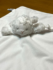 Carters Lovey Security Blanket White Lamb w Pacifier Holder