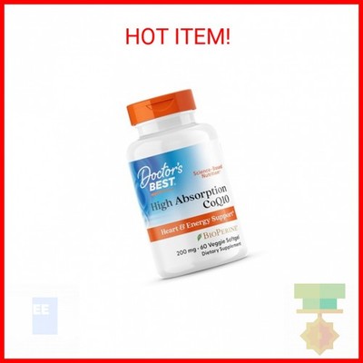 Doctor's Best High Absorption CoQ10 200mg with BioPerine Supplement - Coenzyme Q