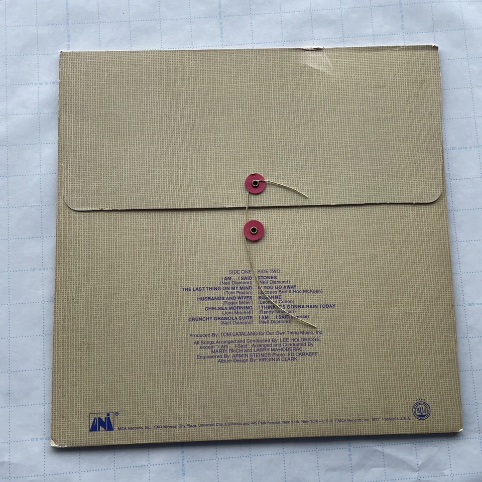 NEIL DIAMOND STONES VINYL LP Record**93106 UNI Original Pressing MCA 1971 USA - Image 3 of 4