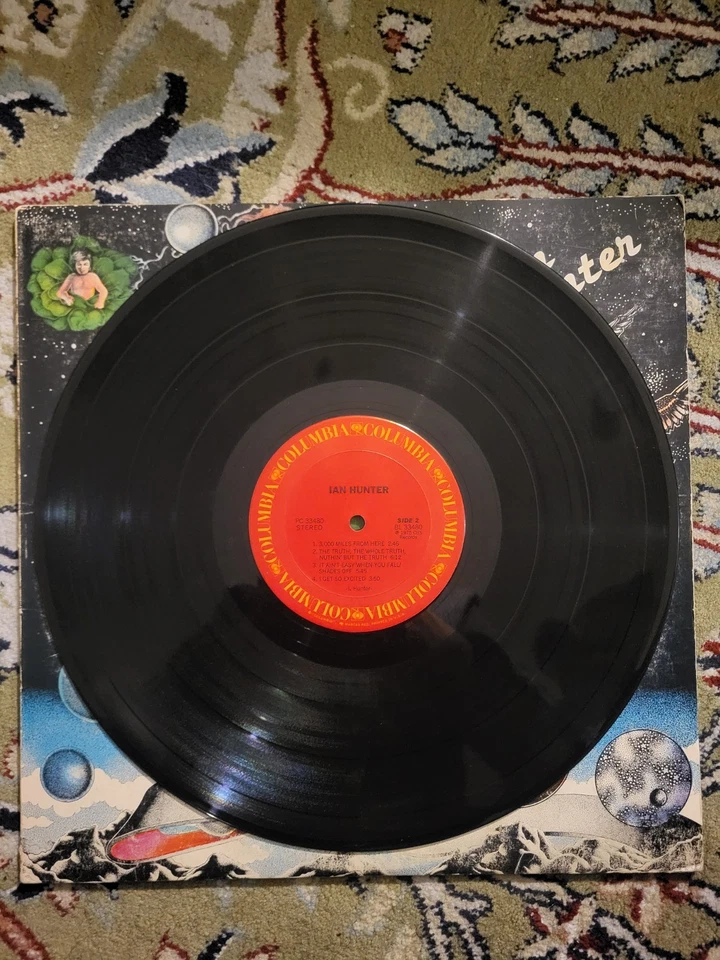 Ian Hunter Self-Titled Vinyl LP Record 1st Pressing 1975 33480 w Mick Ronson VG+ - Image 3 of 4