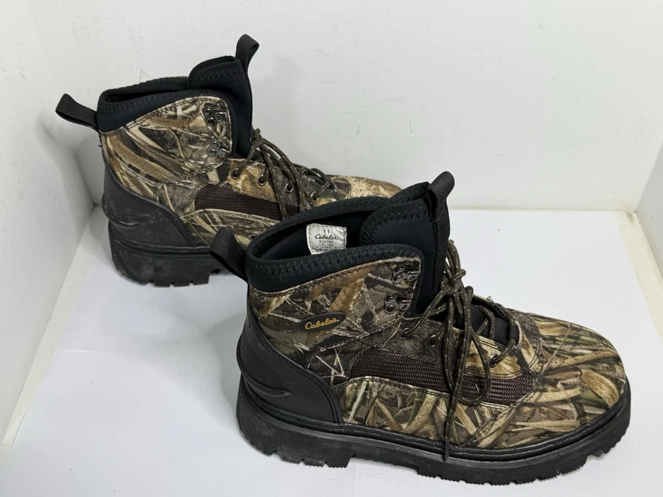 Cabela's Camouflage Schnürstiefel Sohle Watangeln Ente Jagd Herren Größe 11