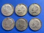 Lot of 6 (1966 67 67 67 68 1969-D)  Kennedy 40% Silver Half Dollars.