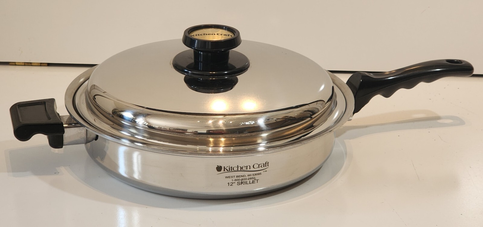 Kitchen Craft by West Bend Americraft 12" Skillet Frying Pan Normal Lid eBay