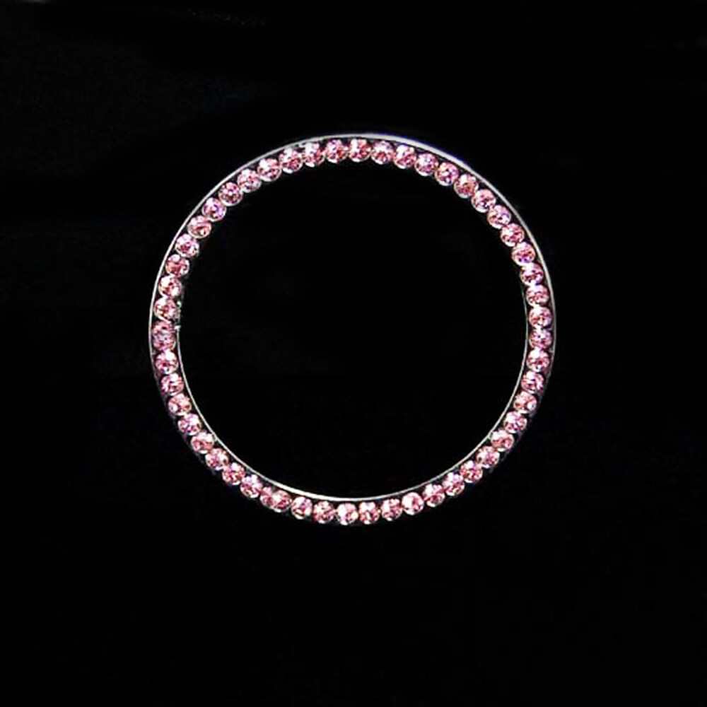 1Pc Auto Car SUV Decorative Button Start Switch Diamond Ring Car