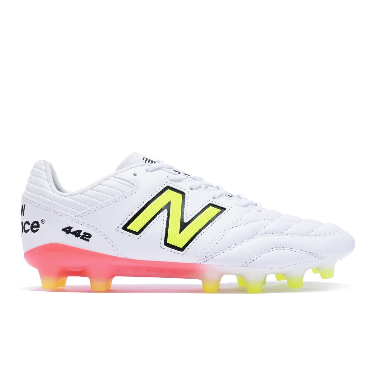 New Balance 442 V2 Pro HG White Yellow MS41HCB2 Men's Size New Balance 442 V2 Pro HG White Yellow MS41HCB2 Men's Size