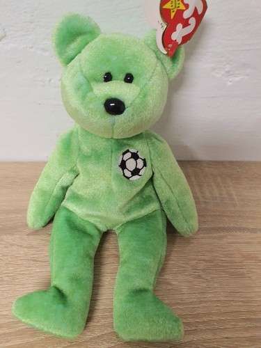 Plüschtier Stofftier Bär Kicks TY Beanie 20 cm Top Zustand Selten - Bild 2 von 10