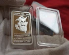 Pokemon 1/2 Oz Pikachu .999 Pure Silver Art Bar {Proof}  Rare Trading Card S/N