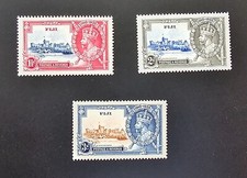 Fiji 1935 KGV Silver Jubilee 1 1/2d, 2d and 3d MH Sc 77-79. SG 242-244 