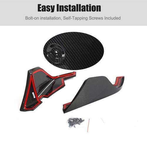 Real Carbon Rear Bumper Splitter Lip Aprons for Toyota Supra A90 A91 MK5 2019-24 - Picture 9 of 13