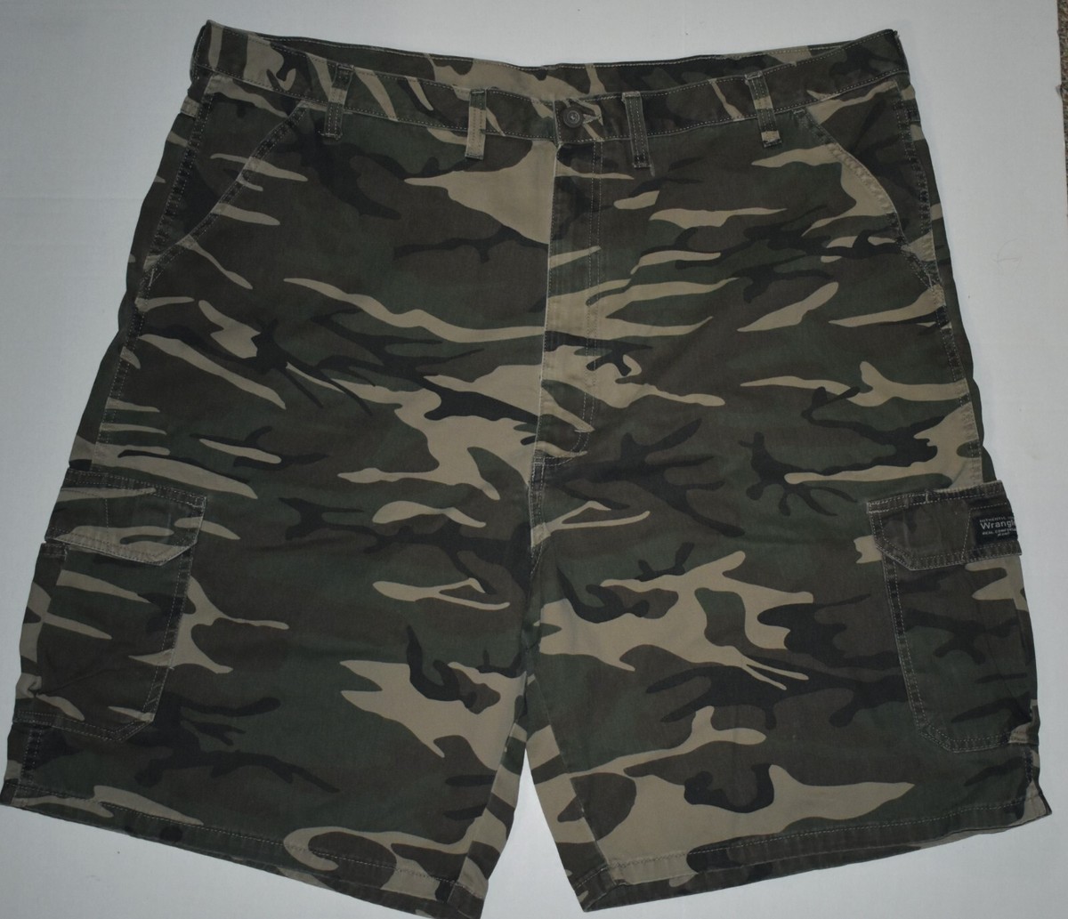 Camo Wrangler Stretch Cargo Shorts Wrangler Authentics Camo Design