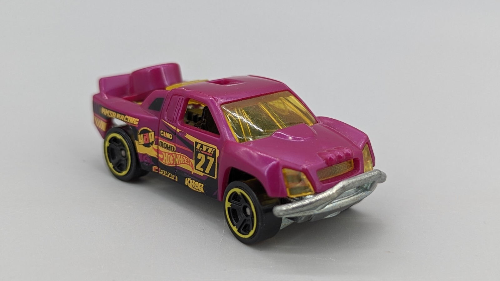 Hot Wheels 2015 Off Track Dark Magenta Racing Truck #27 HW Road Rally Series