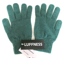 Mens gloves lambswool GREEN Made in Scotland NEW wool woollen winter warm cosy