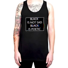 Black Poetic Gothic Alternative Occult Emo Grunge E-Girl Punk Rock Vest Tank Top