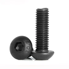 M5 x 6-40mm Black Hex Socket Button Head 10.9 Alloy Steel Screws ISO7380