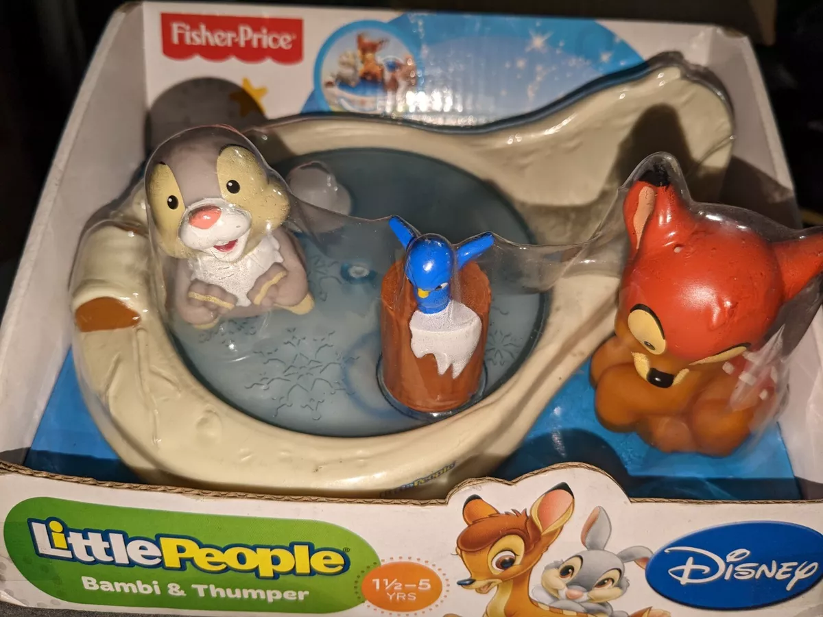 Fisher Price Little People Disney Movie Bambi Thumper Ice Pond