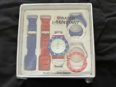 Iken Sport Watch Build Your Own Watch Over 80 Combinations Quartz Red White Blue