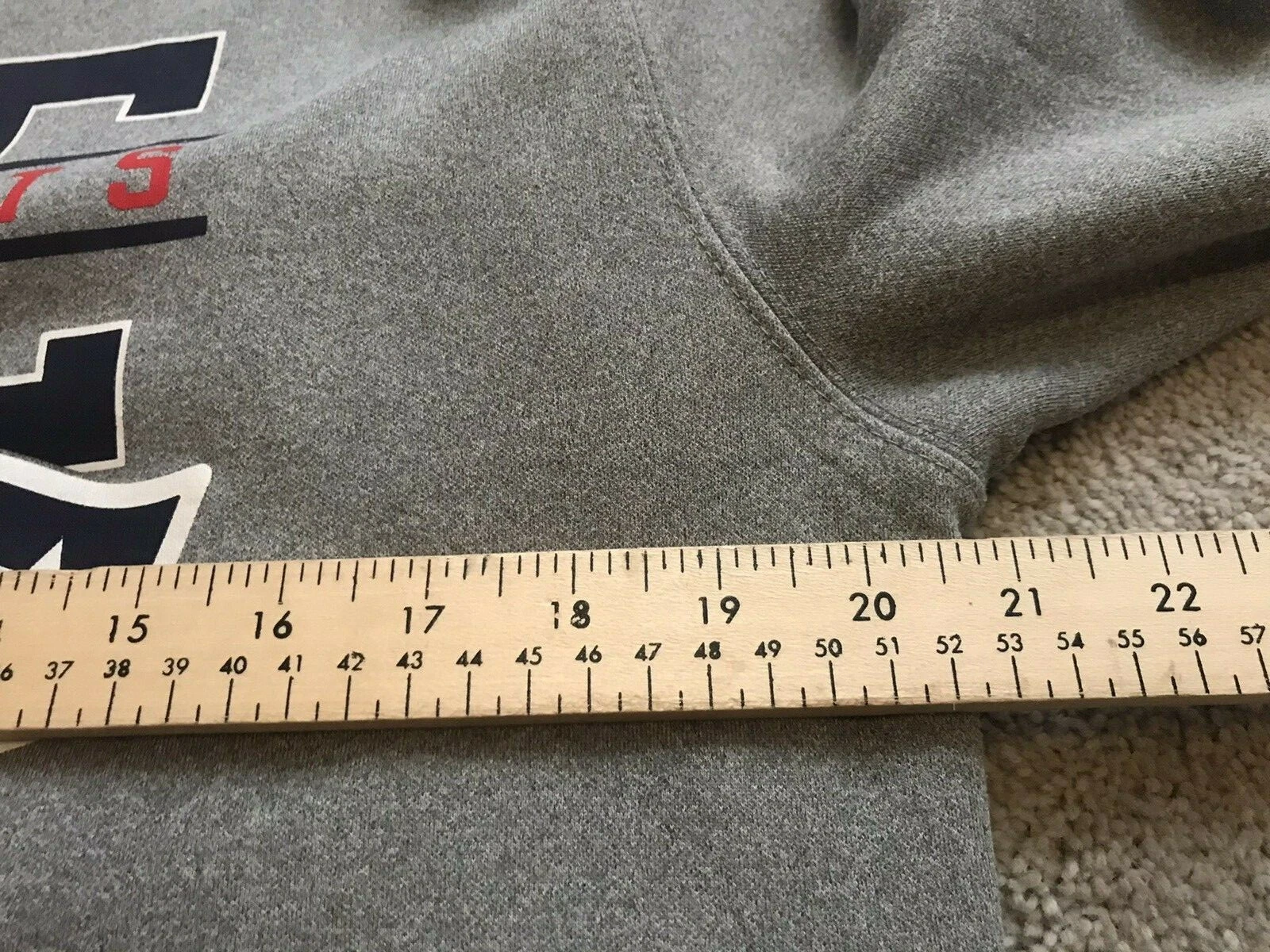 VETEMENTS New England Patriots maglione uomo grande felpa con cappuccio NFL calcio grigio