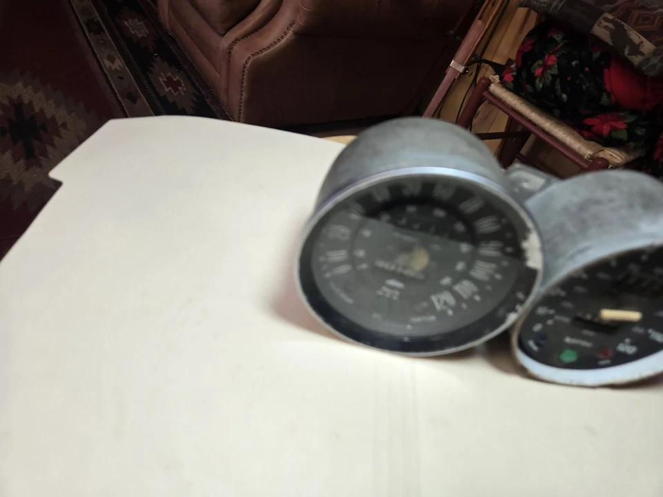 Paquete de 2 velocímetros Triumph Spitfire MK IV Jaeger Smiths 1970-74 - caja S1 5 #26 Foto 3 de 4