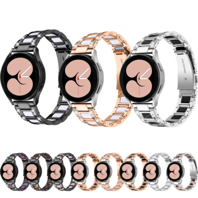 Steel + Resin Bracelet Link Band for Samsung Galaxy Watch 6 5 4 40/44/42/43/47mm