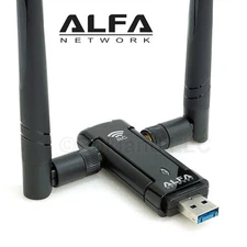 Alfa AWUS036AC 802.11ac AC1200 USB WiFi Wireless Adapter DUAL BAND dual antennas