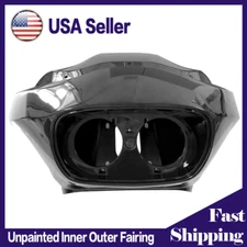 Inner & Outer Headlight Fairing Fits Harley Road Glide FLTR 1998-2013 Unpainted