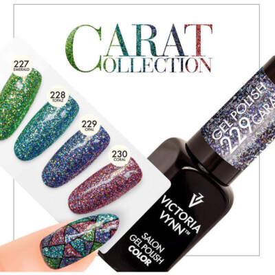 Victoria Vynn UV/LED Gel Nagellack Hybrid Maniküre CARAT Platin Glitzer 8ml