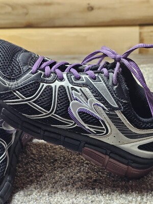 Gravity Defyer GDefy Super Women's Sz 9.5 Black Purple Athletic Shoe TB9004FBP-M