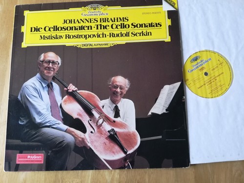 Brahms Die Cellosonaten MSTISLAV ROSTROPOVICH RUDOLF SERKIN DGG CD 410510-2 NM