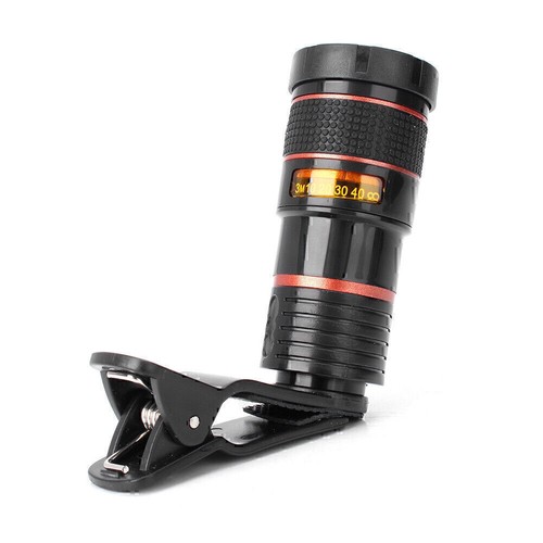 HD 12x optischer Zoom-Clip am Kameraobjektiv-Telefonteleskop für Universal-Handy - 第 6/13 張圖片