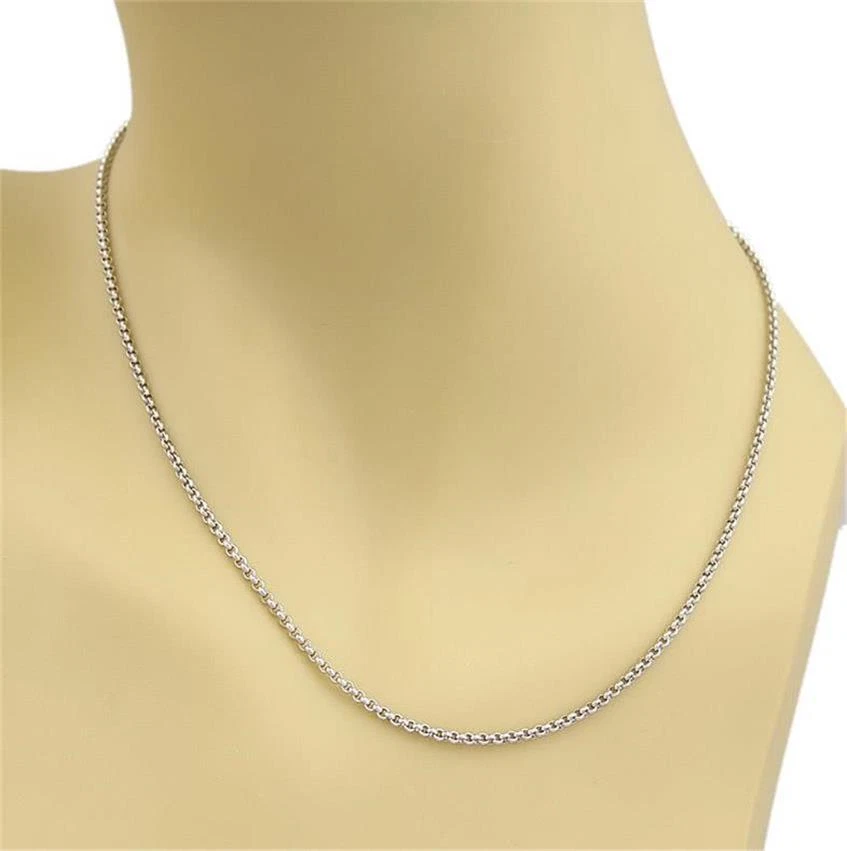 Цепочка звеньев Chopard из белого золота 18 карат длиной 3,5 мм 16,75 дюйма - Изображение 2 из 3