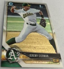 2018 Bowman Chrome Draft Baseball Jeremy Eierman Oakland Athletics 1st Bowman