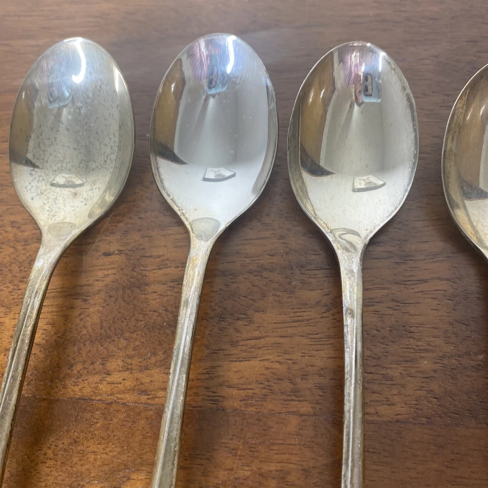 Talheres Supreme prato de prata conjunto de chá gelado 5 colheres de chá - Imagem 4 de 4