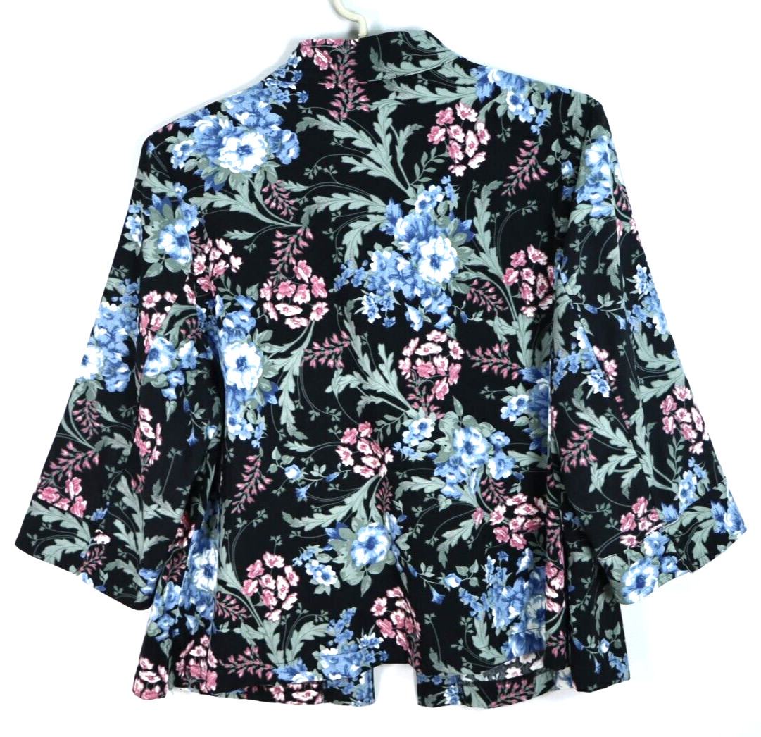 NOTATIONS Women's Polyester Jacket 3/4 Sleeve Flo… - image 2
